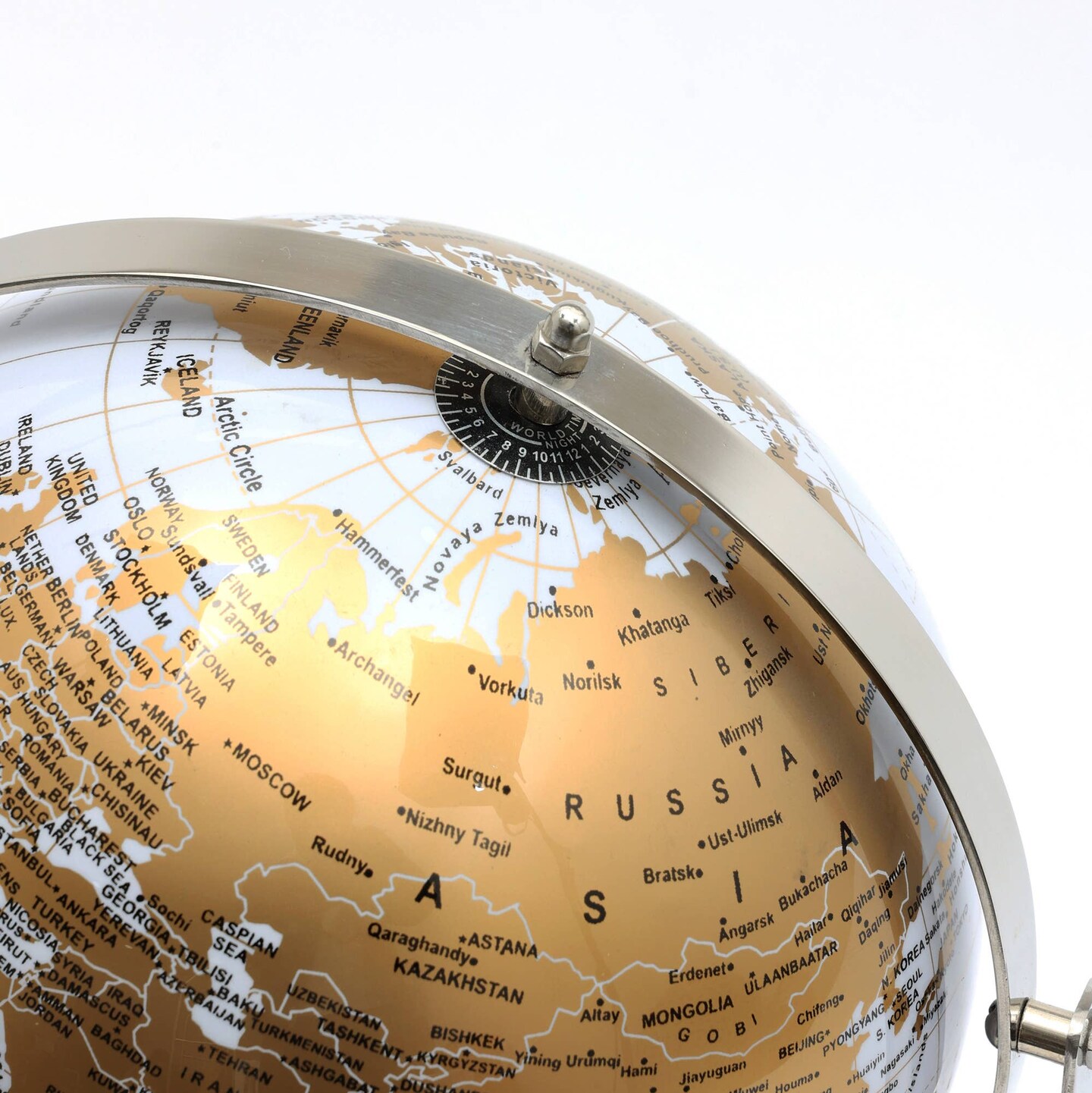 Tabletop Decorative Globe on Aluminum Base-12&#x22;(H)