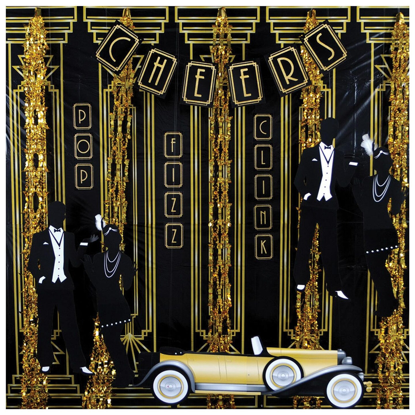 6 Pack Beistle Roaring 20&#x27;s Party Backdrop