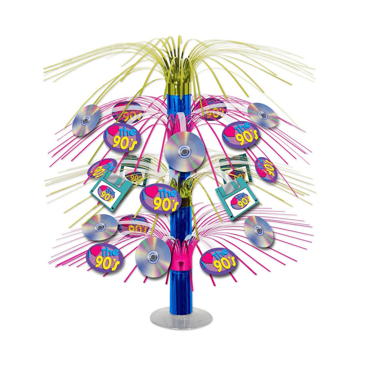 6 Pack Beistle I Love The 90&#x27;s Cascade Party Centerpiece