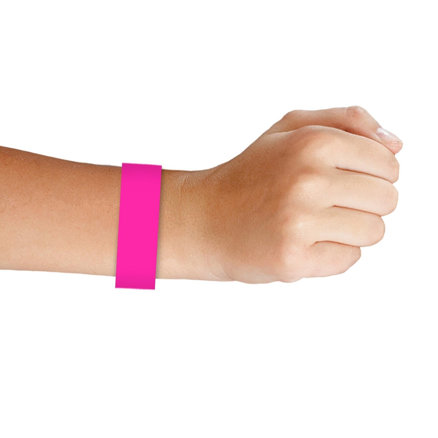 600 Pack Beistle Solid Color Neon Pink Party Wristbands
