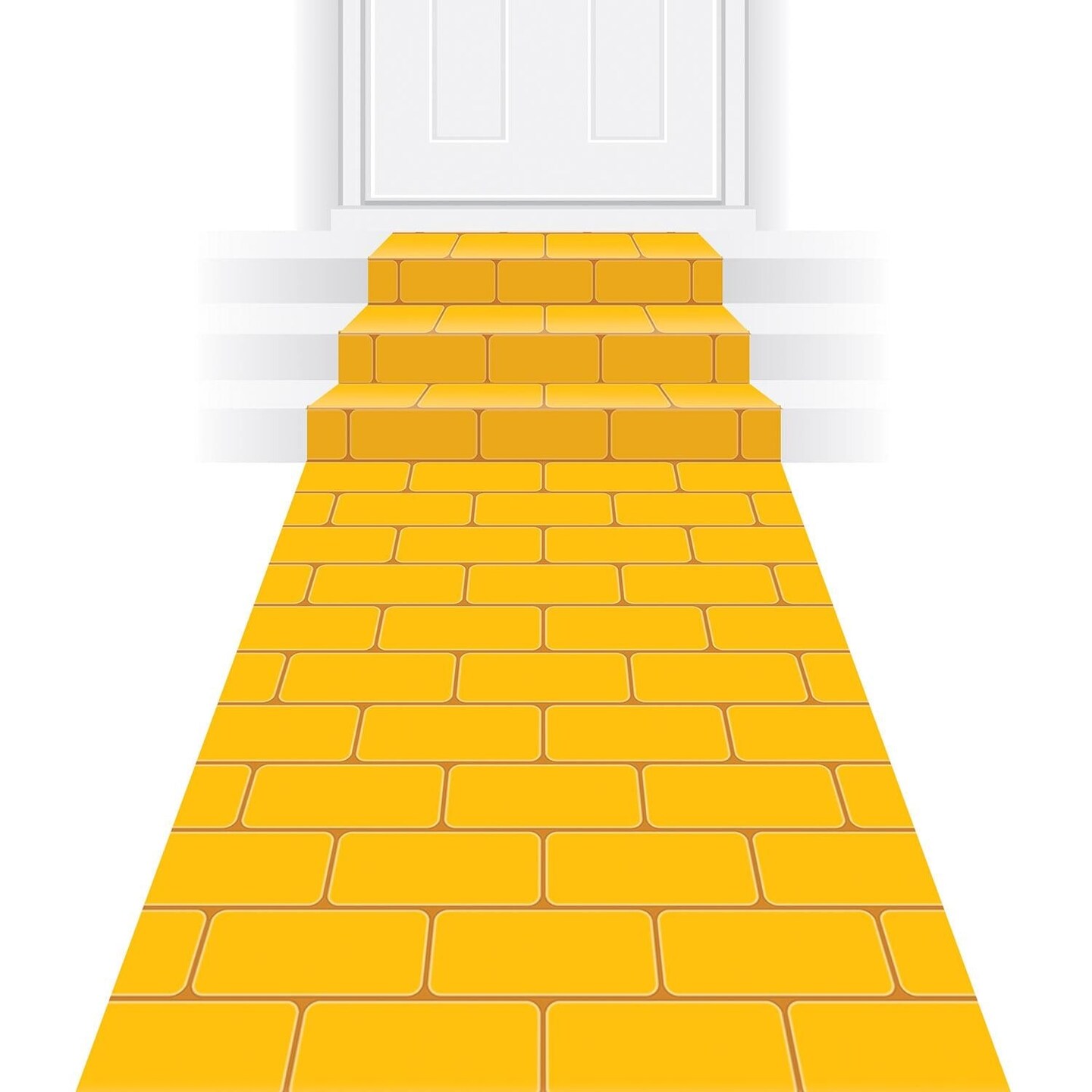 6 Pack Beistle Yellow Brick Party Runner