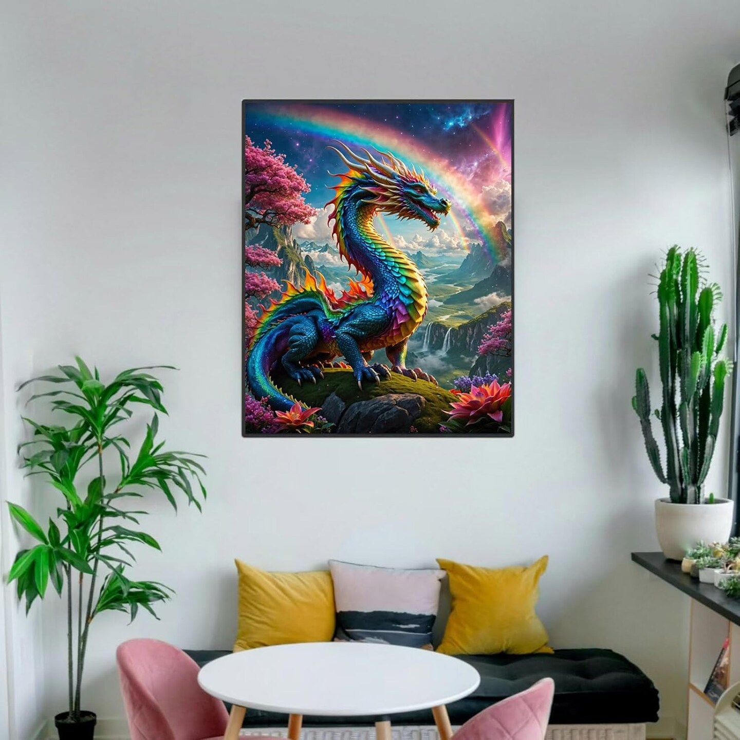 Dragon Paint By Numbers Kit For Adults Beginner Colourful Dragons Adult Paint