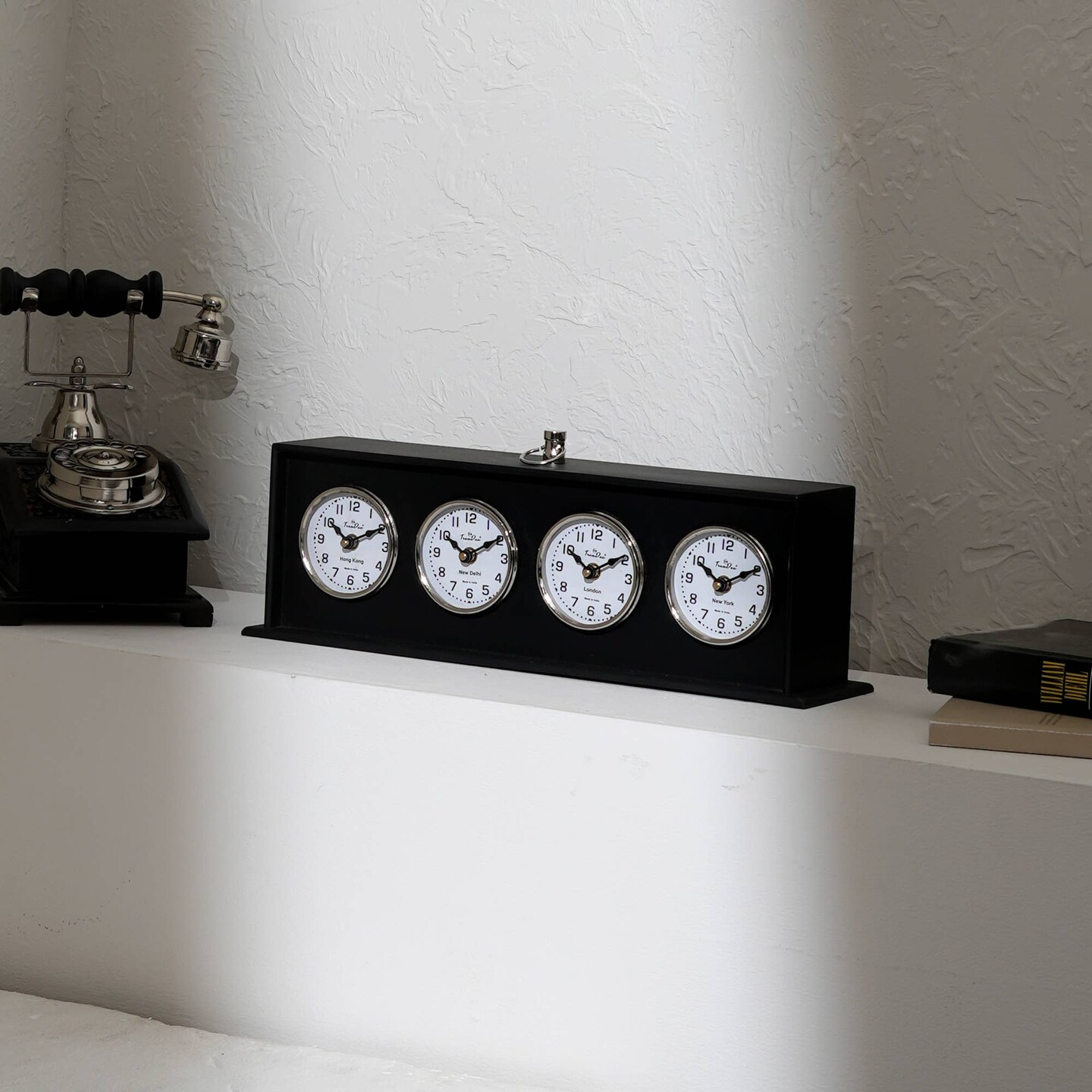 Modern &#x26; Decorative Table World Clock for Home &#x26; Office Decor - Tabletop Object