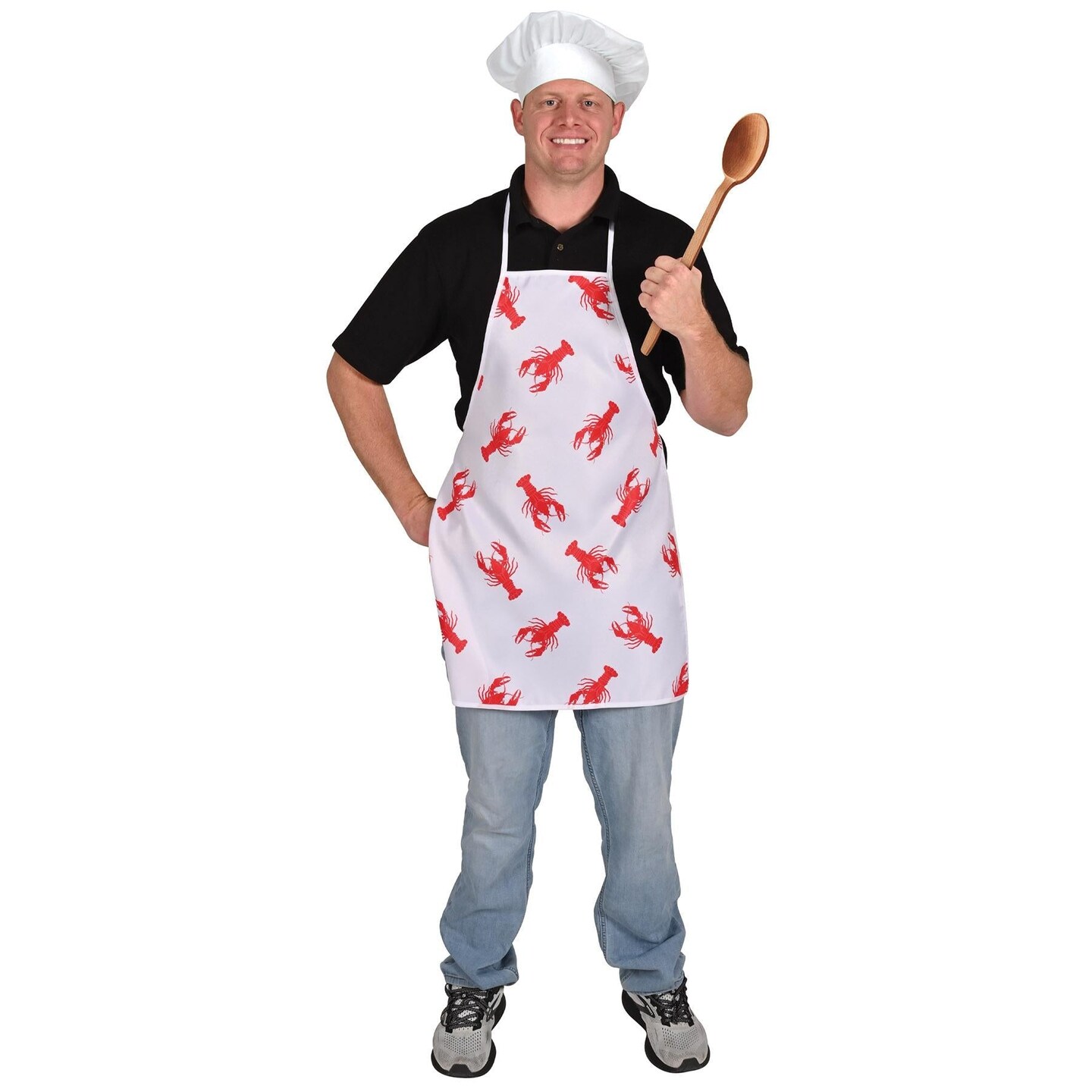 6 Pack Beistle Crawfish Fabric Novelty Apron