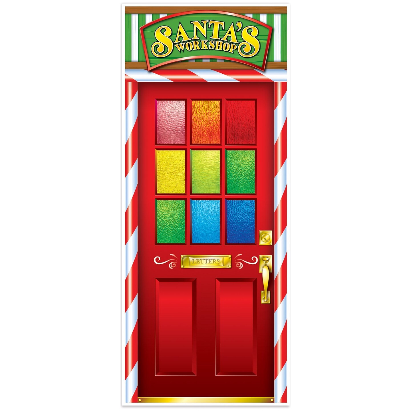 12 Pack Beistle Santa&#x27;s Workshop Door Cover