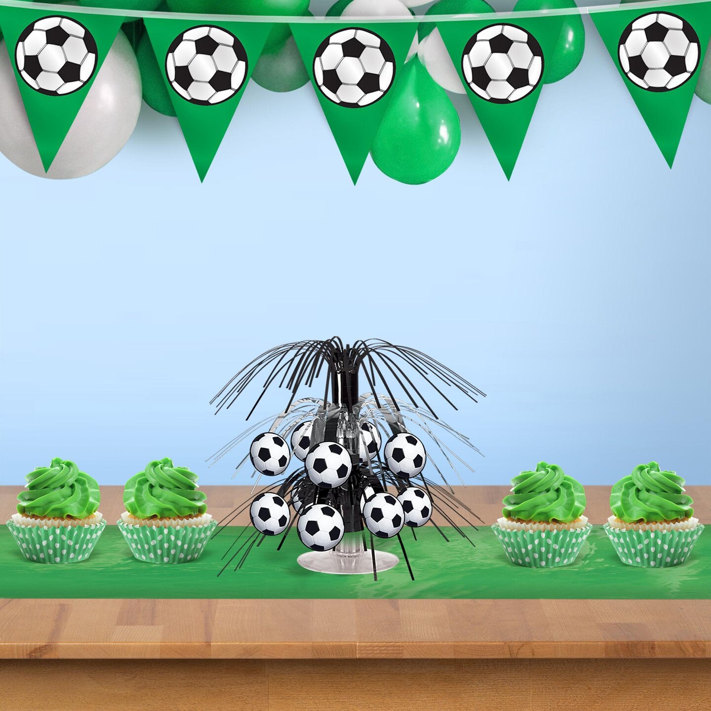 12 Pack Beistle Soccer Ball Mini Party Cascade Centerpiece