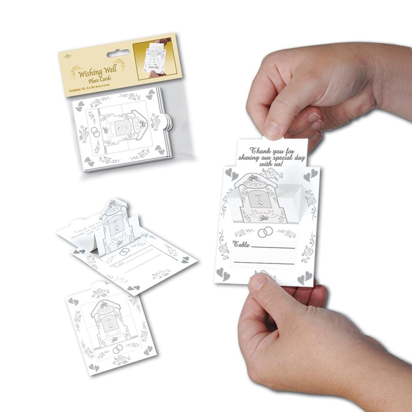 144 Pack Beistle Wishing Well Place Cards