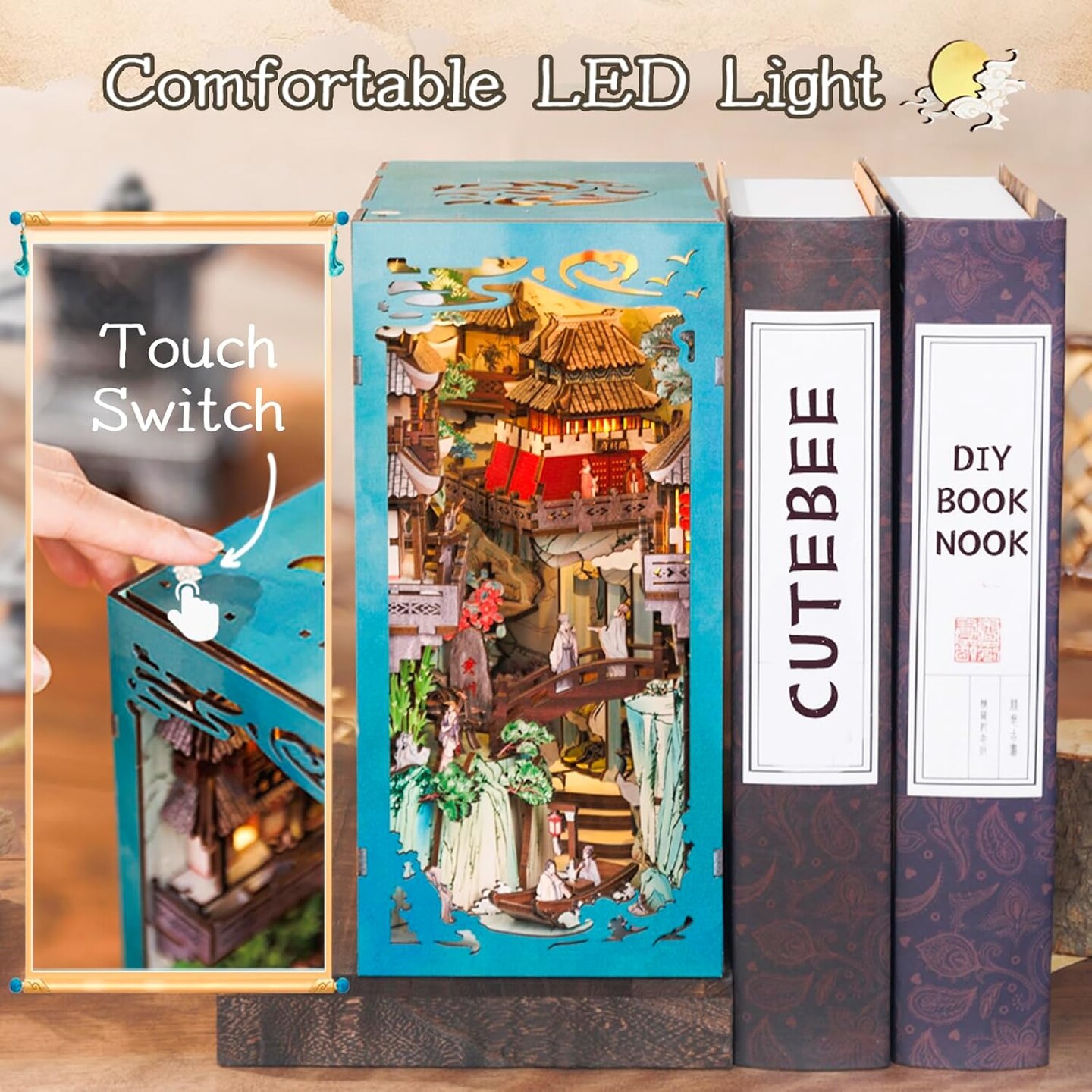 Book Nook Wizardi Miniature - Su Dongpo&#x27;s Life Roombox Kit