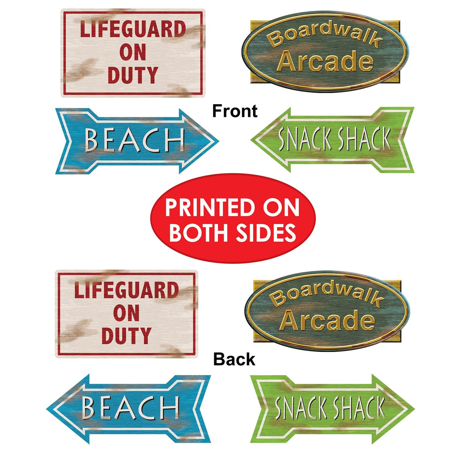 48 Pack Beistle Luau Party Beach Sign Cutouts