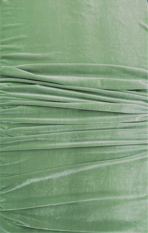 1 Yard Sage Stretch Velvet Textile Silky Soft Fabric with Graceful Heavy Drape 58/60 Inches Wide