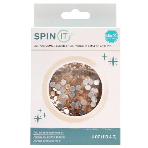We R Memory Keepers Spin It Rhinestones Acrylic Gems 4oz Cream 34006120