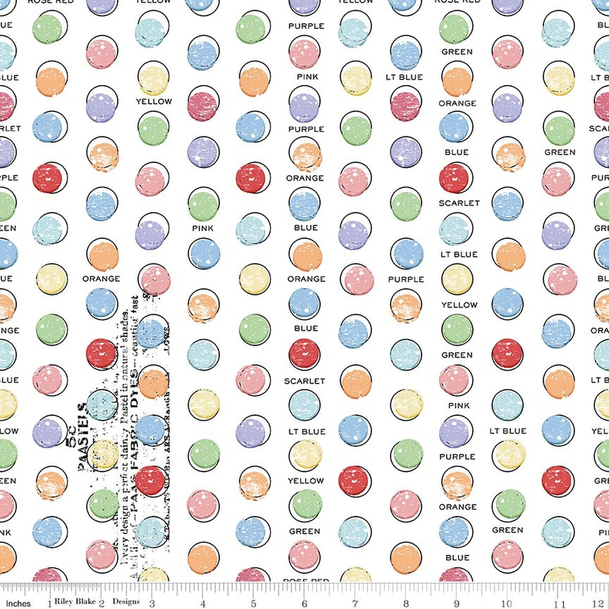 Egg Dye Dots in White (c17146-white) | Egg Hunt | J Wecker Frisch | Riley Blake