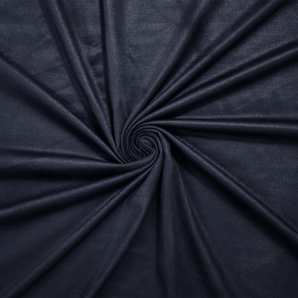 Deepest Blue Stretch Spandex Solid Microsuede Knit Fabric By the Yard