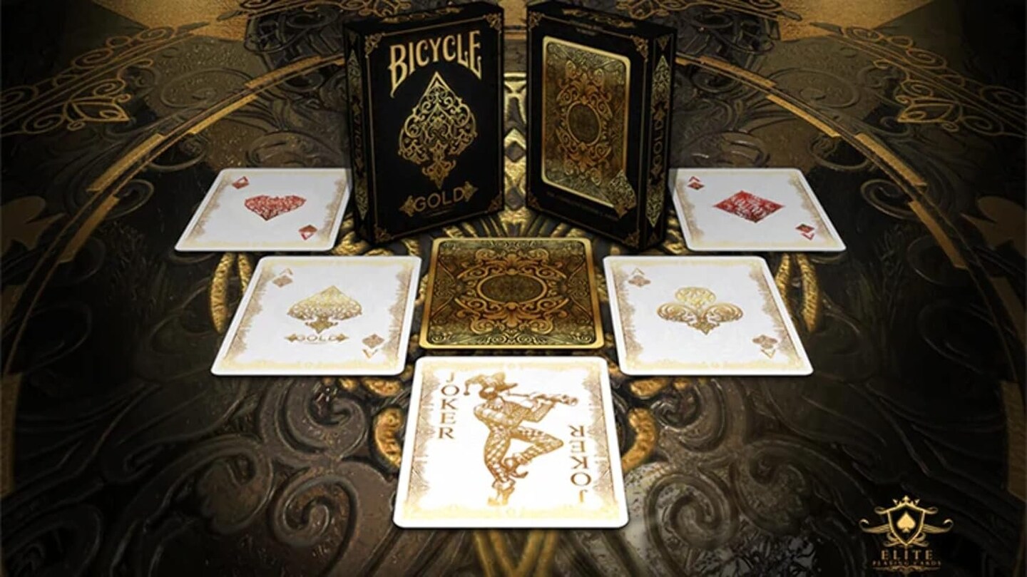 Bicycle Gold Premium Playing Cards, Poker Size Standard Index