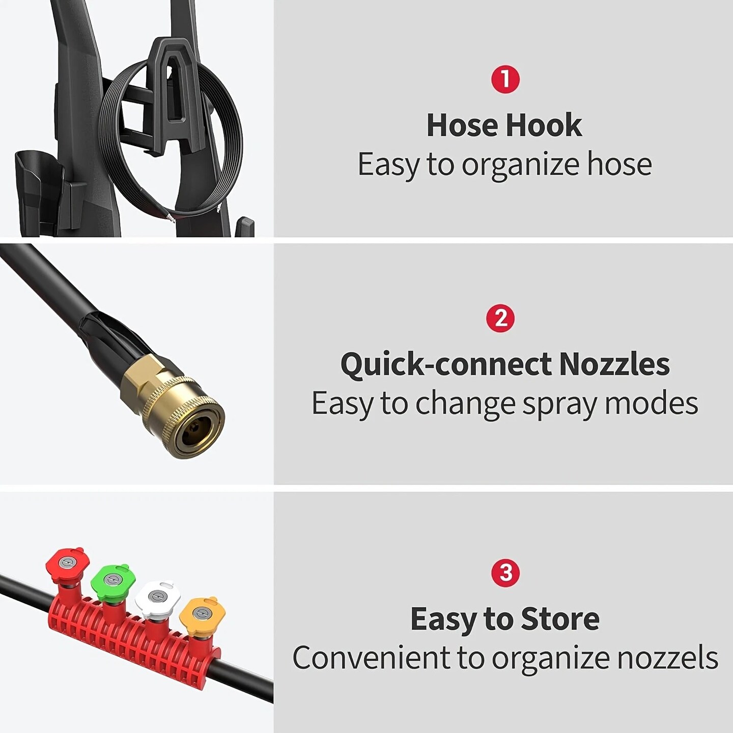 Deli 3800 PSI Electric Pressure Washer – 2.5 GPM Portable Cold-Water Power Washer with 20 ft Hose, Compact & Carton-Mounted, Ideal for Driveway, Car, Patio & Deck Cleaning