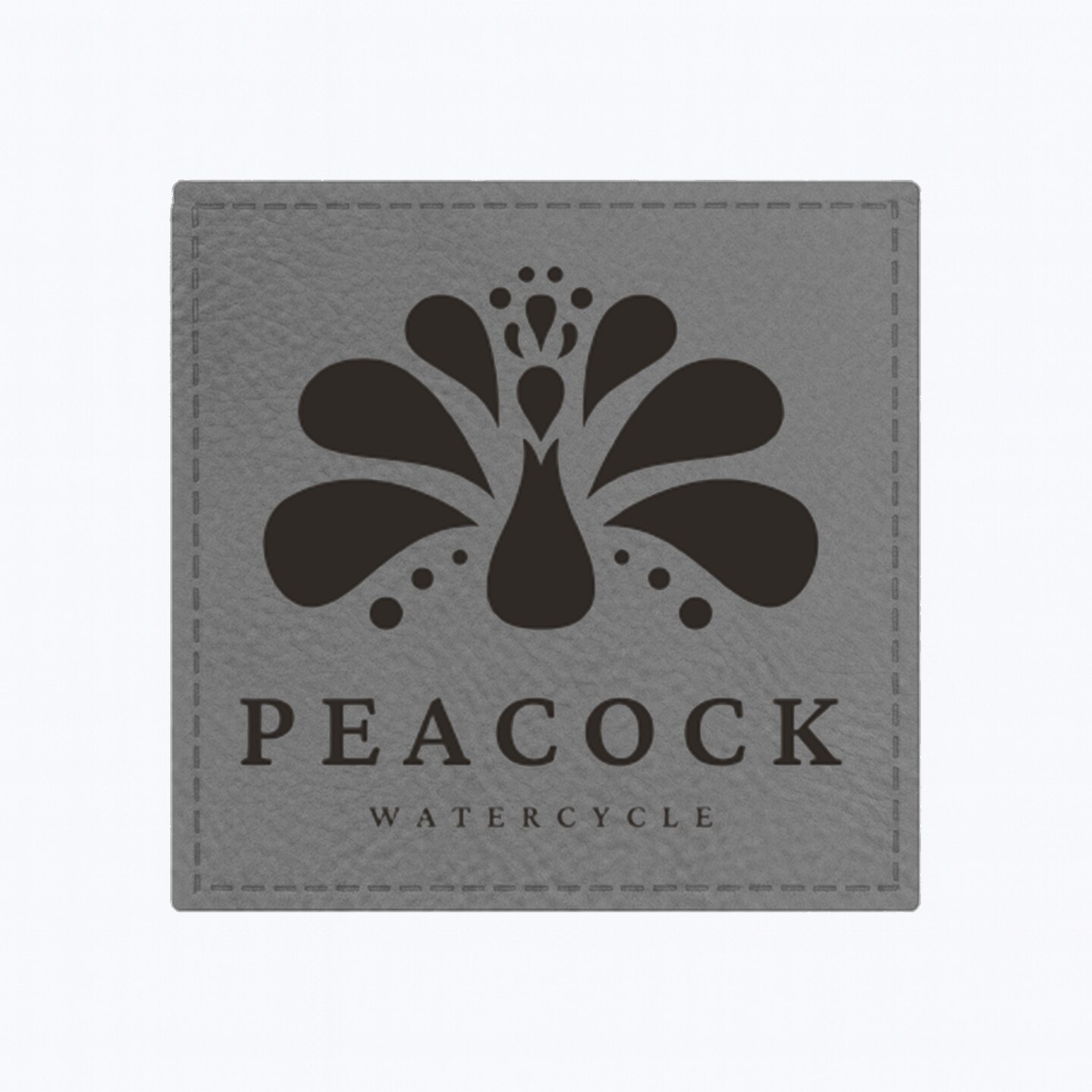 Engravable Leather Patch Blanks for Hats, Jackets & Bags – Laserable Faux Leather Patches with Adhesive & Stitch – Leatherette Apparel Patches (Square, 5 Pack)