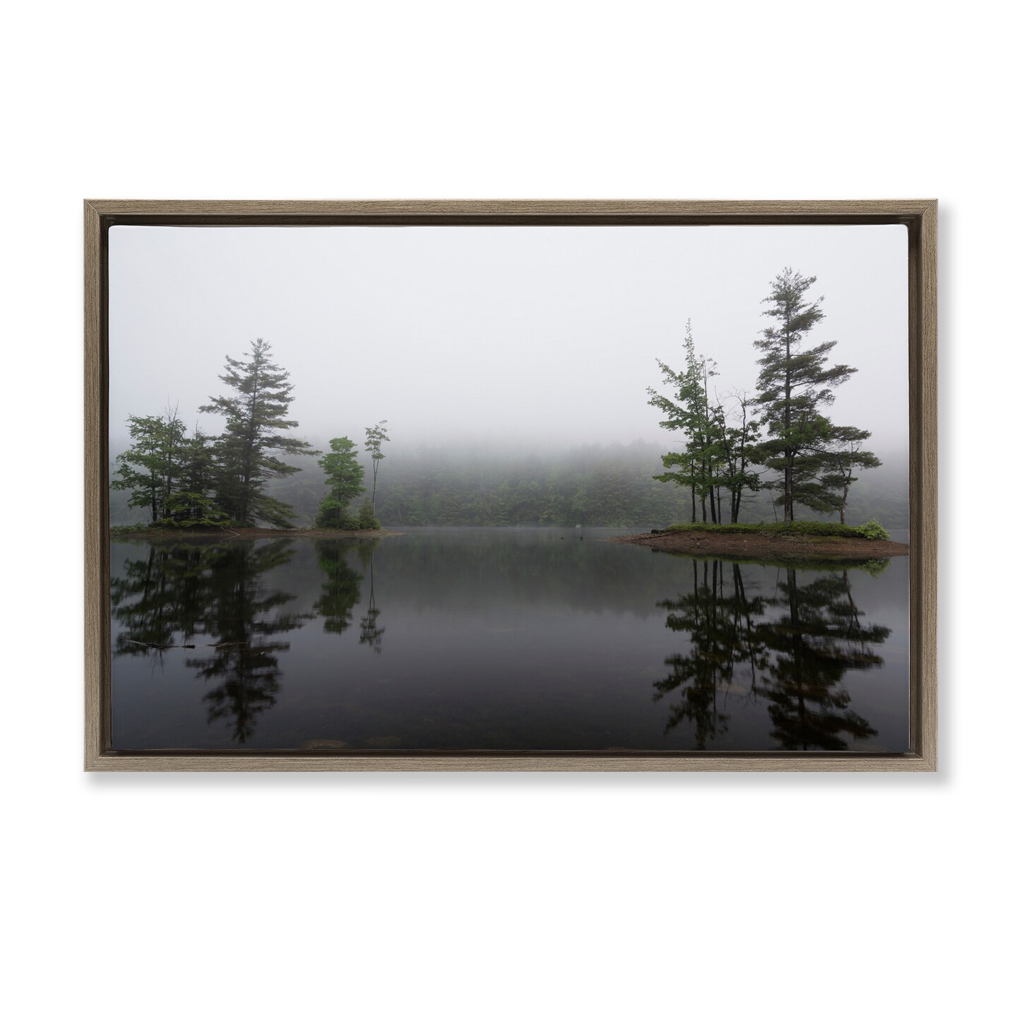 Stupell Industries Adirondack Lake Reflections Floating Frame, design by James Rodewald