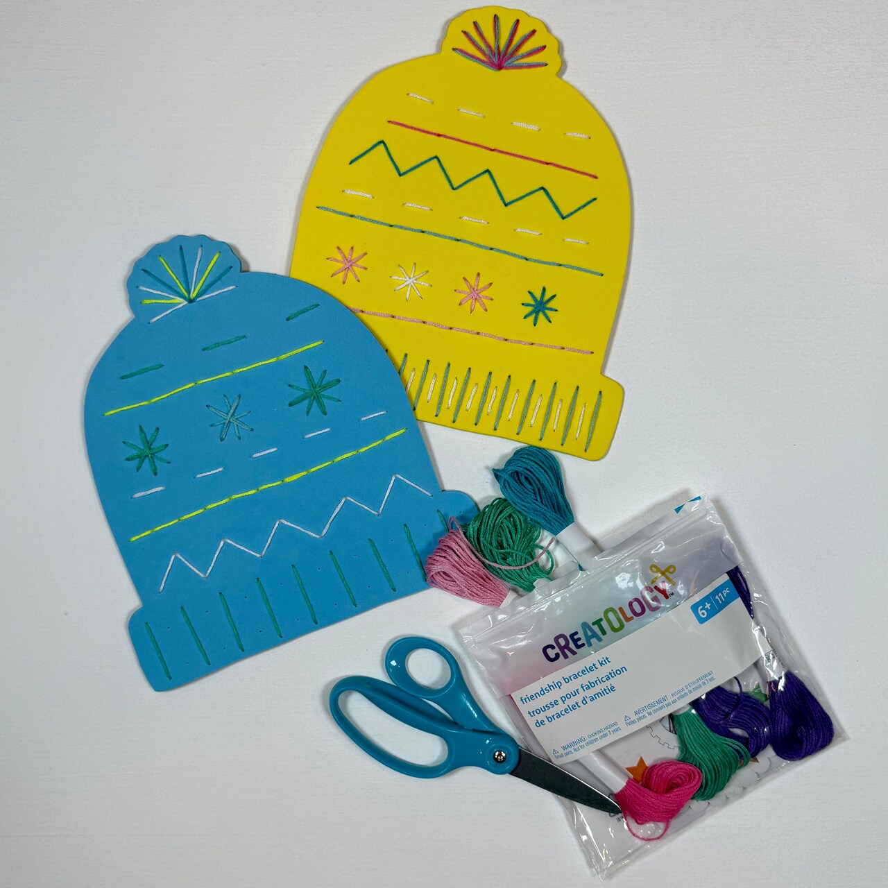 Kids Club: Embroidered Winter Beanies