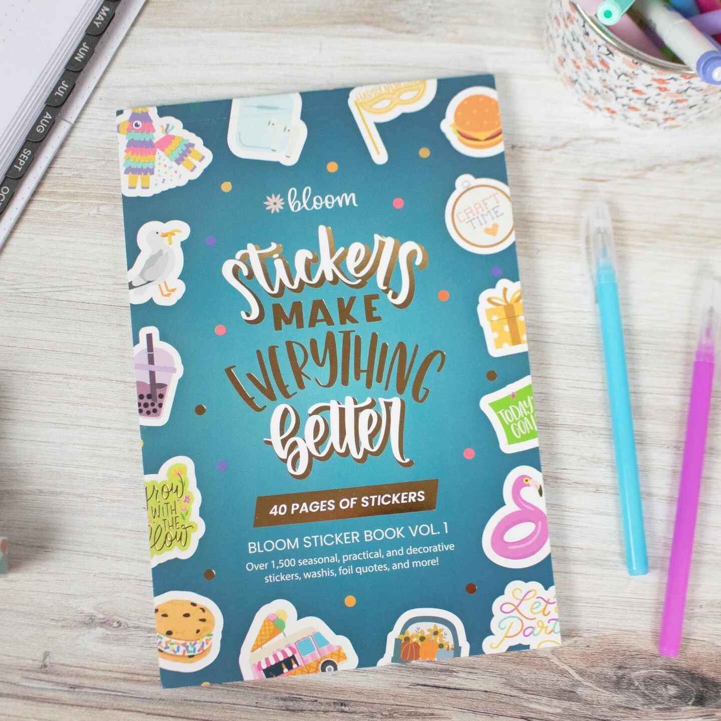 bloom daily planners 40 Page Sticker Book, Volume 1 - Stickers Make Everything Better