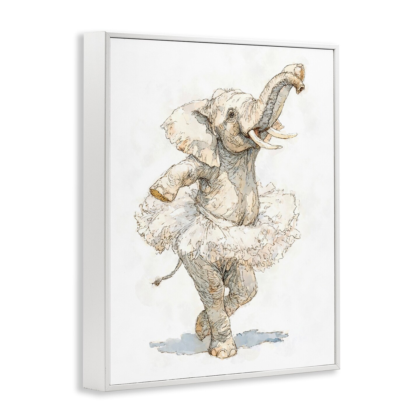 Stupell Industries Ballet Elephant Tutu Framed Giclee, design by Ziwei Li