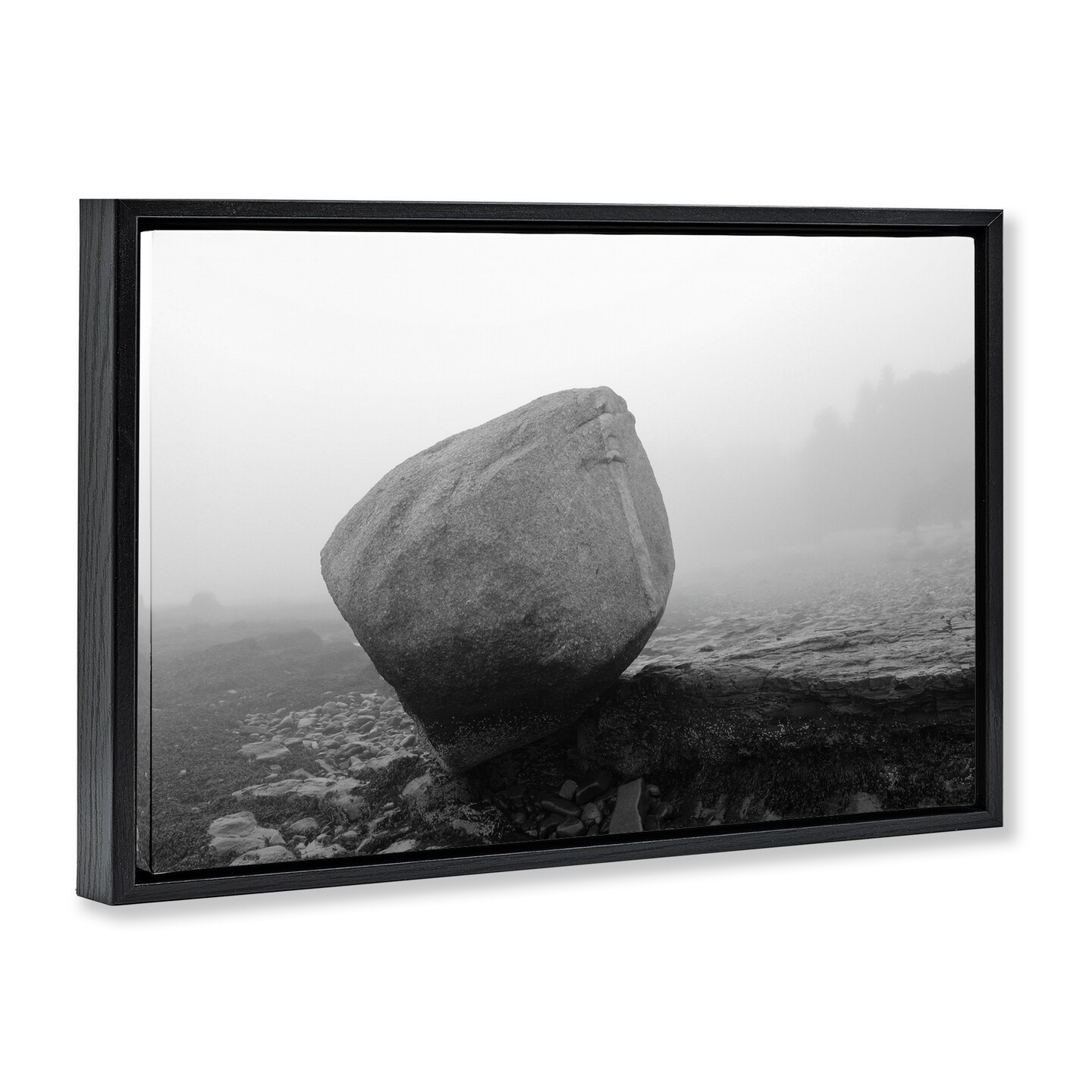 Stupell Industries Lone Isolated Rock Floating Frame, design by James Rodewald