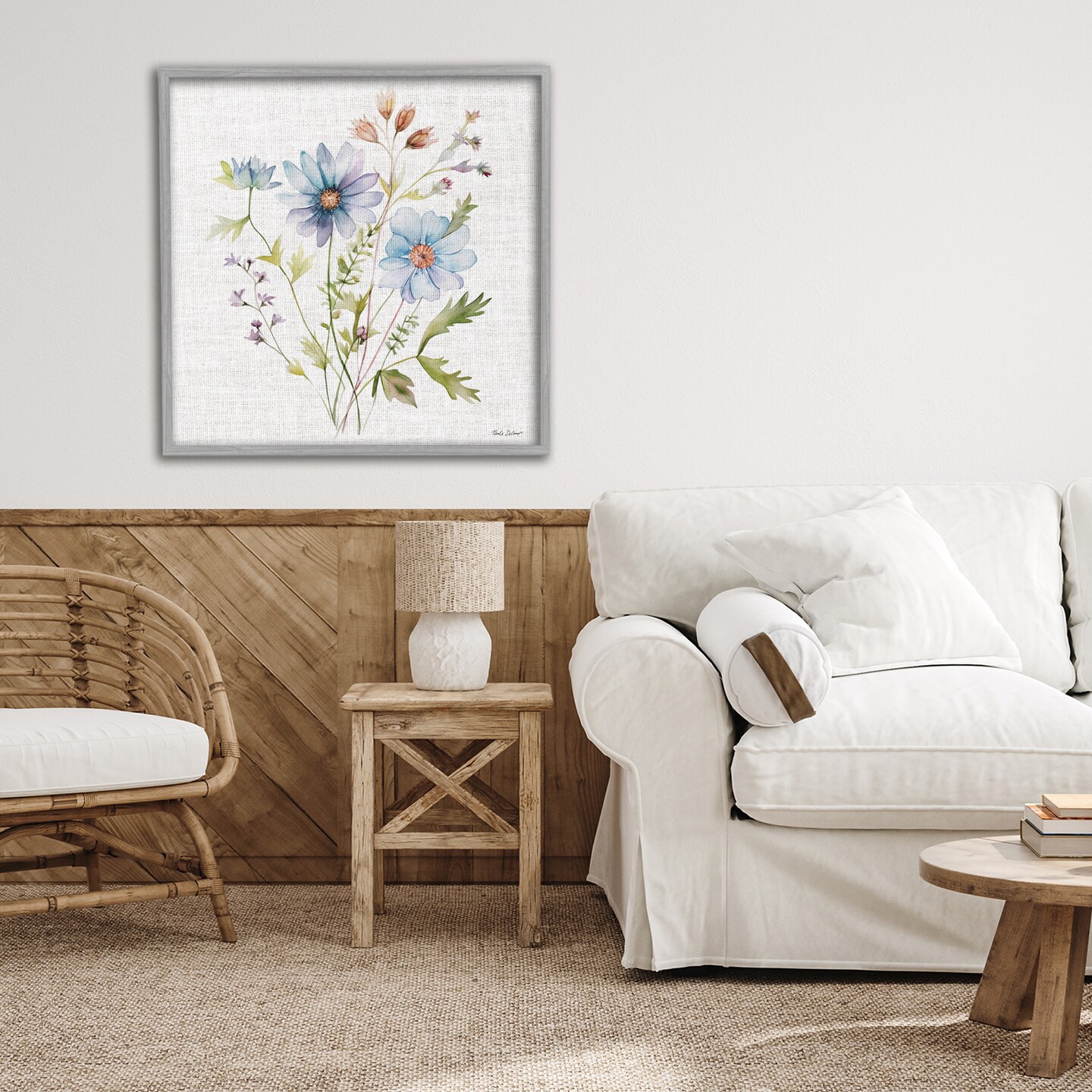 Stupell Industries Wild Floral Botanical Bundle Framed Giclee, design by Nicole DeCamp
