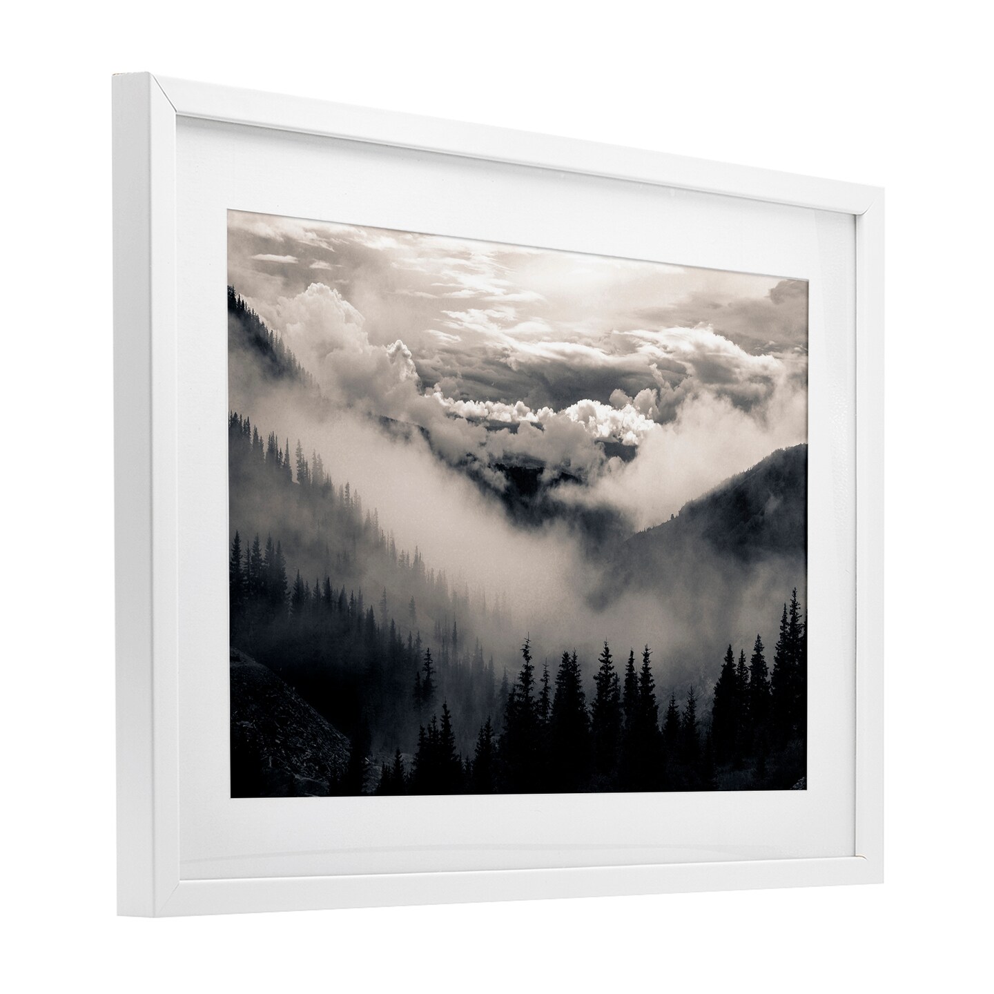 Stupell Industries Billowing Fog Atmosphere Framed Print Under Glass, design by Decent Exposures