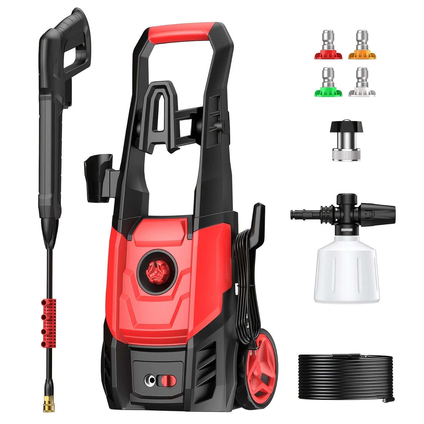 Deli 3800 PSI Electric Pressure Washer – 2.5 GPM Portable Cold-Water Power Washer with 20 ft Hose, Compact & Carton-Mounted, Ideal for Driveway, Car, Patio & Deck Cleaning