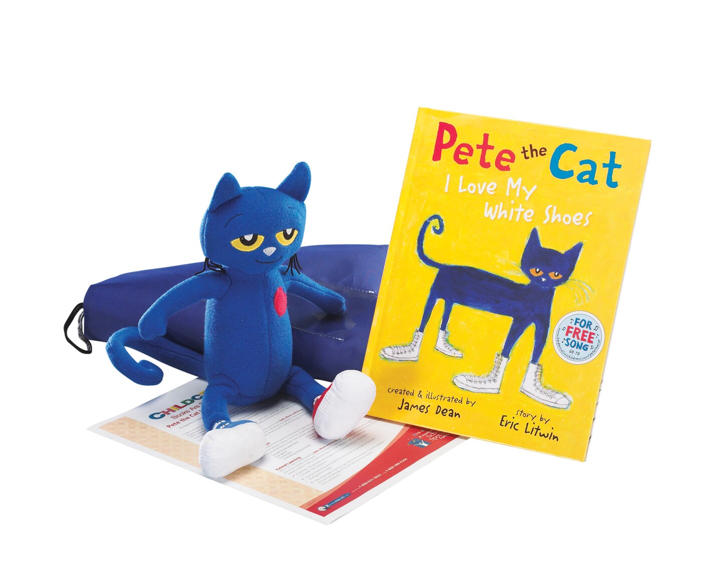 Childcraft Pete the Cat I Love My White Shoes Literacy Bag, Book, and Plush Pal