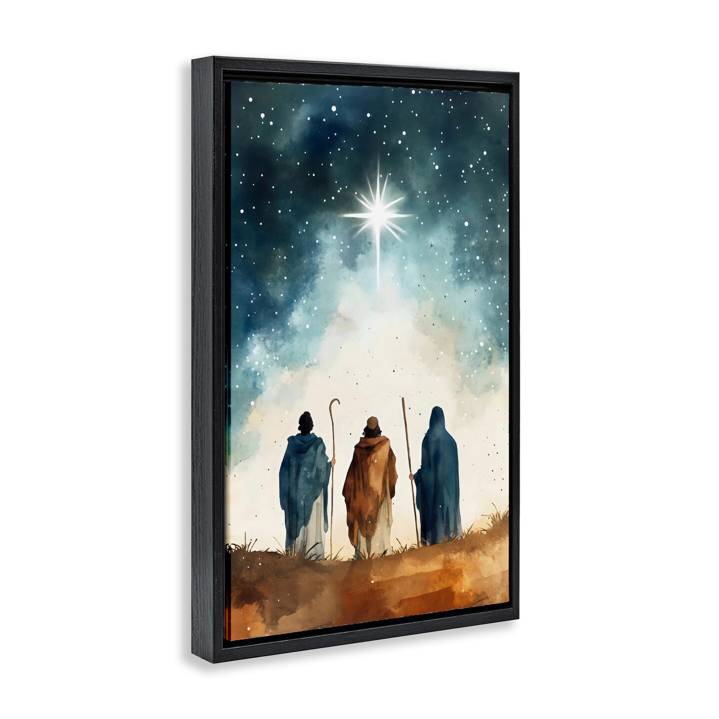 Stupell Industries Guided Wisdom Shepherds Floating Frame, design by Petal Prints Design