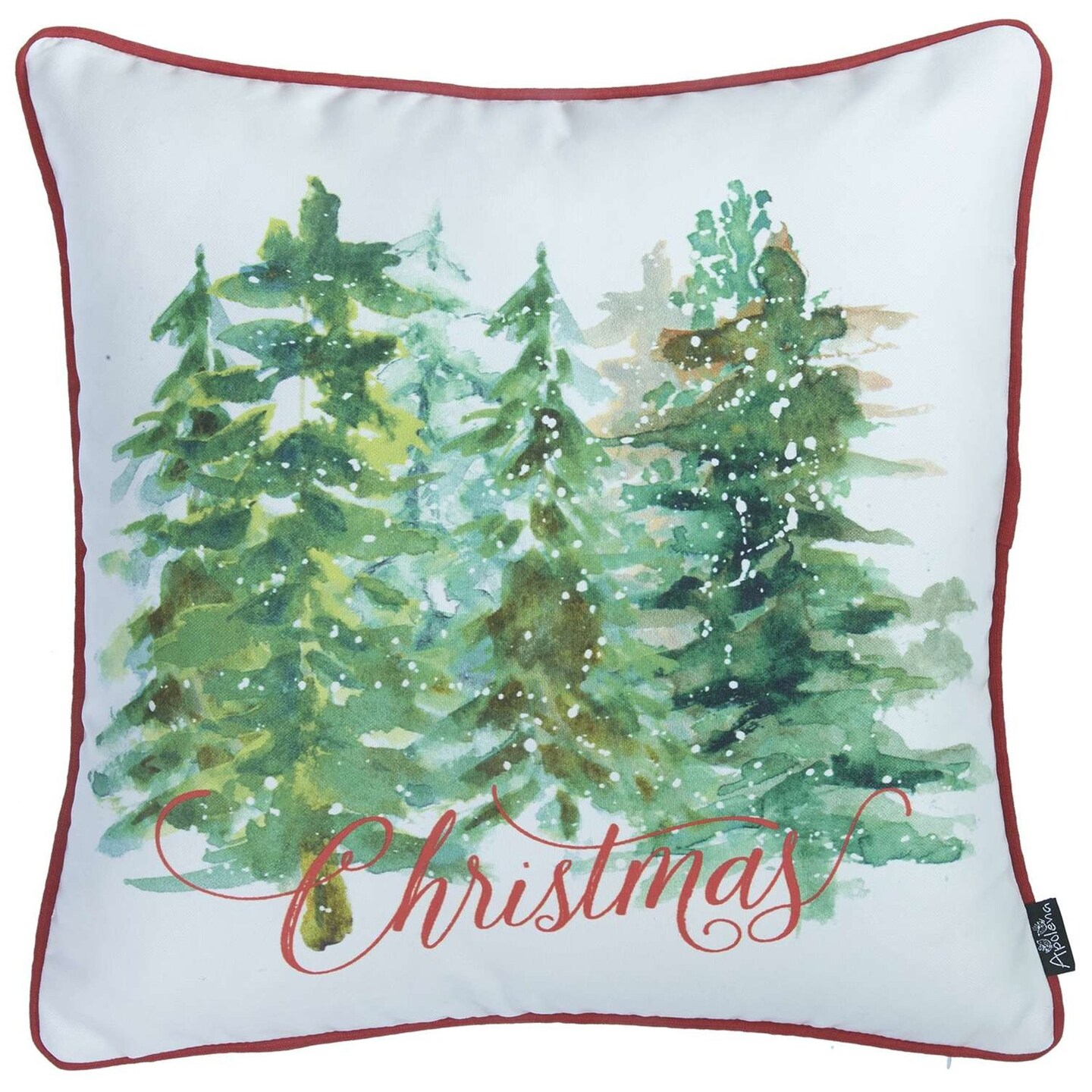 Edge Collections - 18" x 18" - Festive Christmas Tree Throw Pillow!
