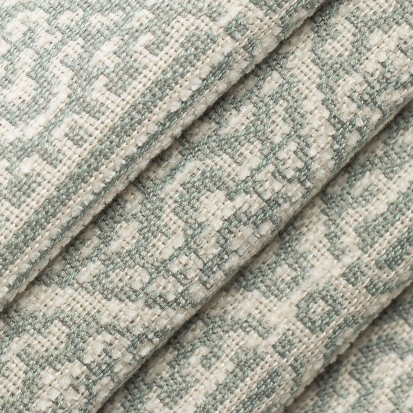 Aqua Teal Performance Grade Abstract Geometric Woven Pattern Upholstery Fabric by The Yard - SKU: Marla Aquamarine