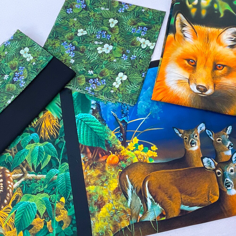 Boundless North American Wildlife Forestry Quilt Kit by Elise Lea - includes pattern