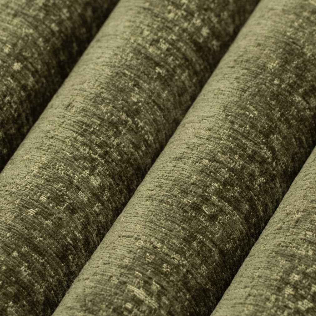 Green Chenille Textured Upholstery Fabric by The Yard - SKU: Guthrie Forest