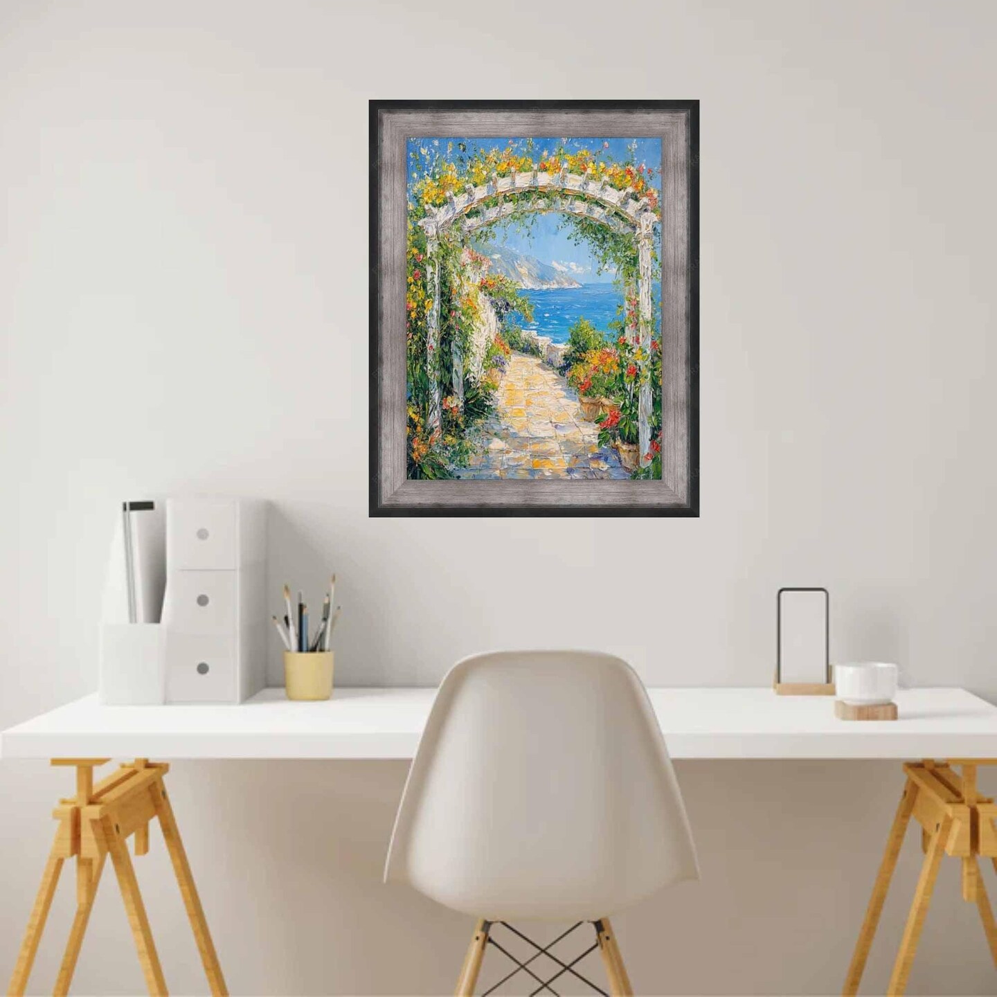 Raiders Silver/Black Gunmetal 27x27 Picture Frame