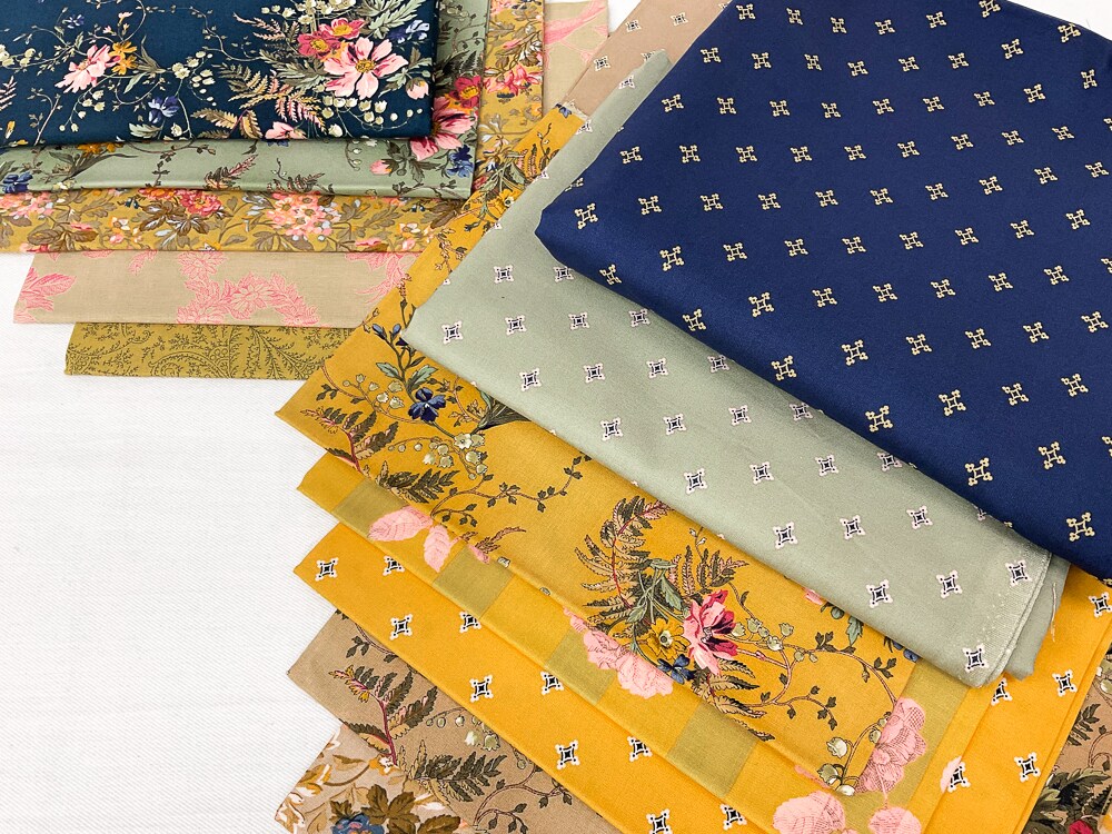 Boundless Coordinated Stash Builder Bundle - Lancaster Square - various fabric prints 15 3/8 yards total