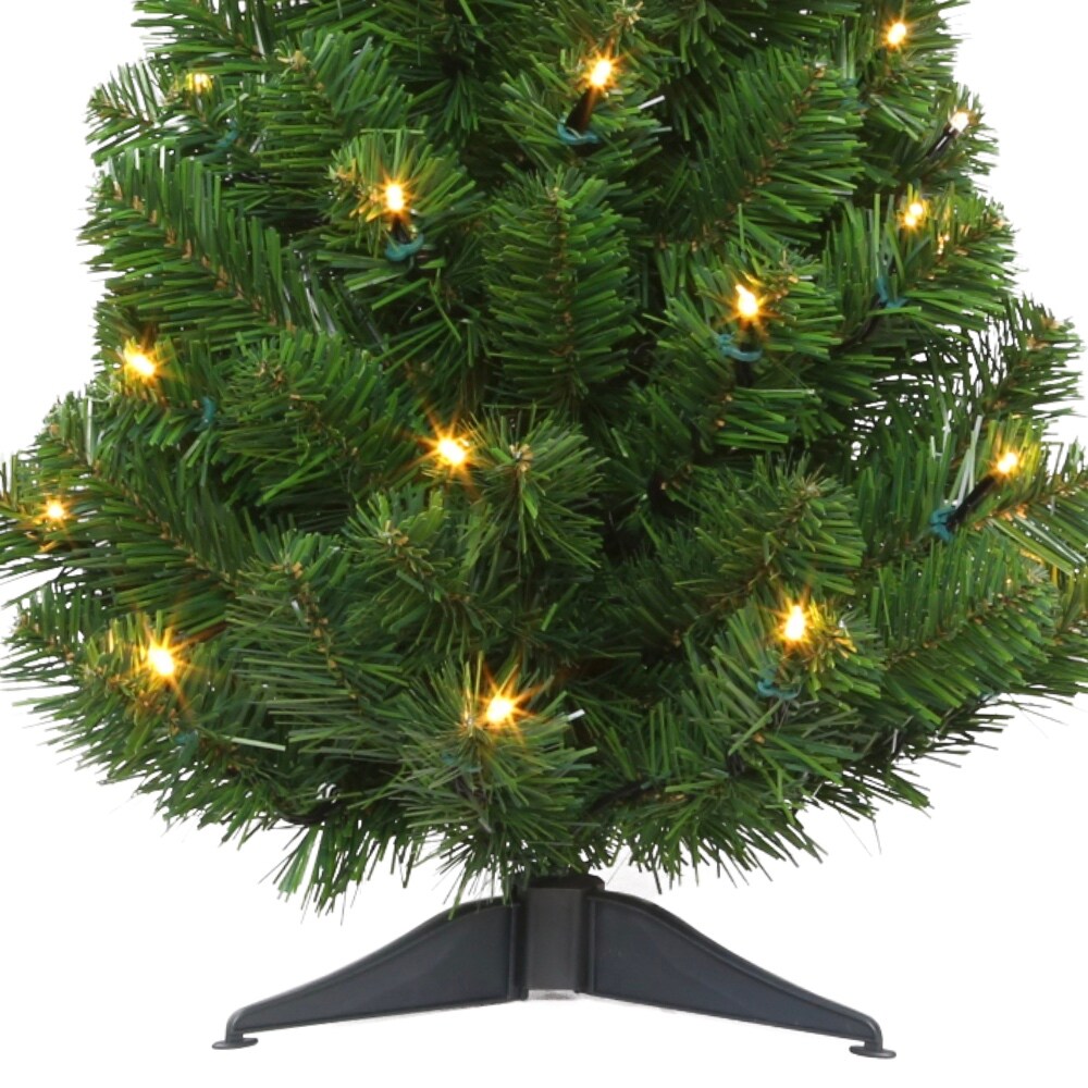 3 ft. Tabletop Prelit Christmas Tree 6 Multicolor light modes- Holiday Tree