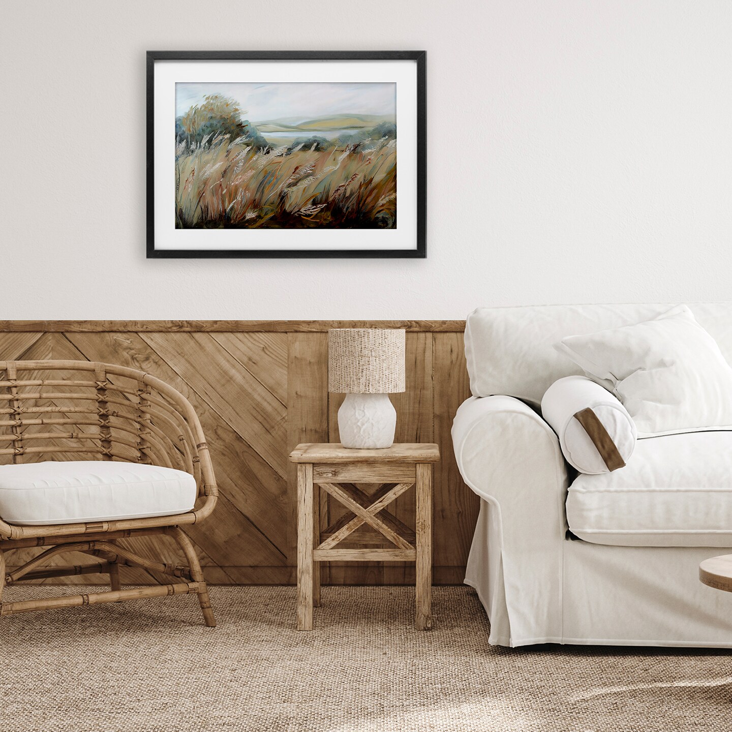 Stupell Industries Windy Meadow Distortion Framed Print Under Glass, design by Sasha