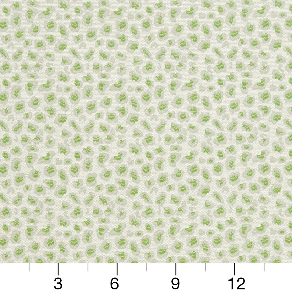 Green Animal Print Woven Pattern Upholstery Fabric by The Yard - SKU: Granger Lemongrass