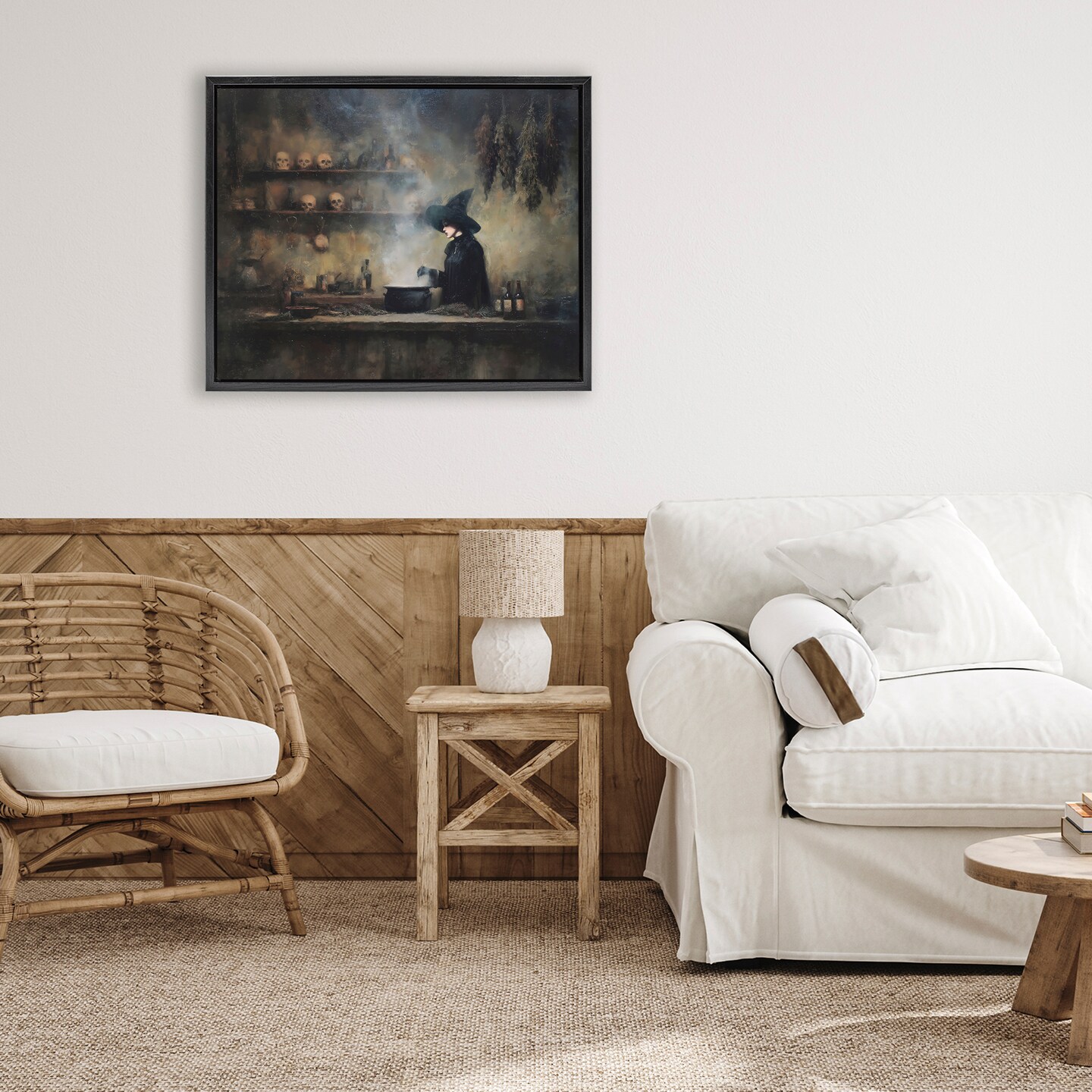 Stupell Industries Witch's Cauldron Brew Floating Frame, design by Arlington Prints