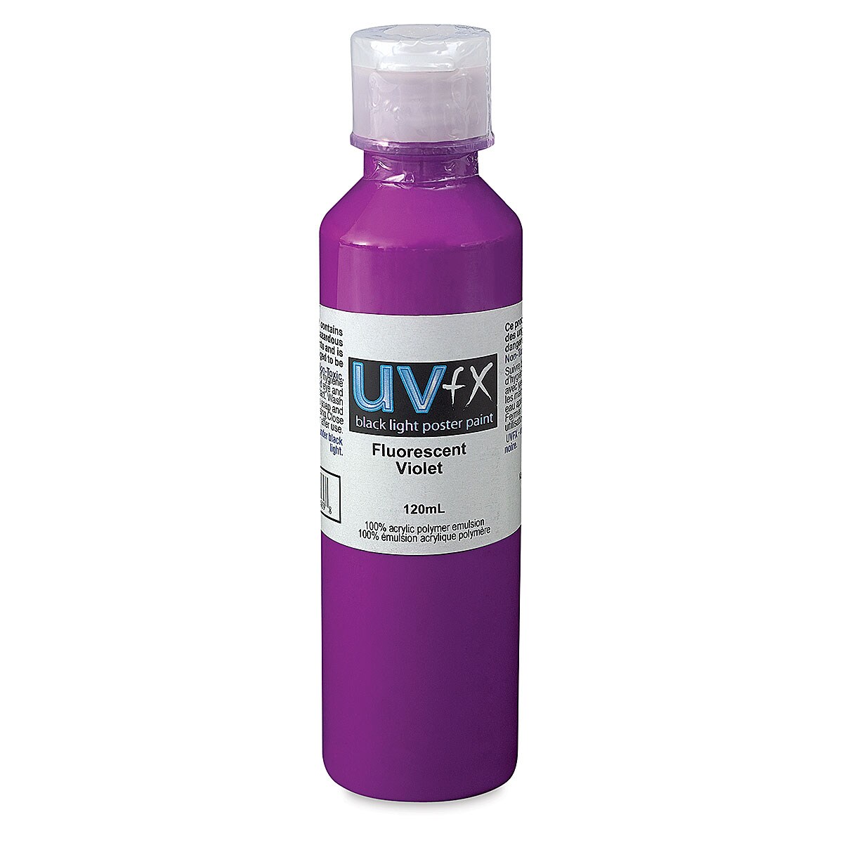 Tri-Art UVFX Black Light Poster Paint - Fluorescent Violet, 120 ml