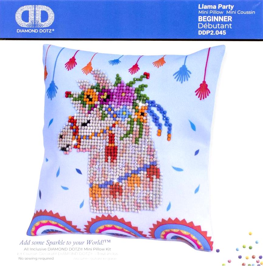 DIY Diamond Dotz Llama Party Pinata Mini Pillow Kids Beginner Kit
