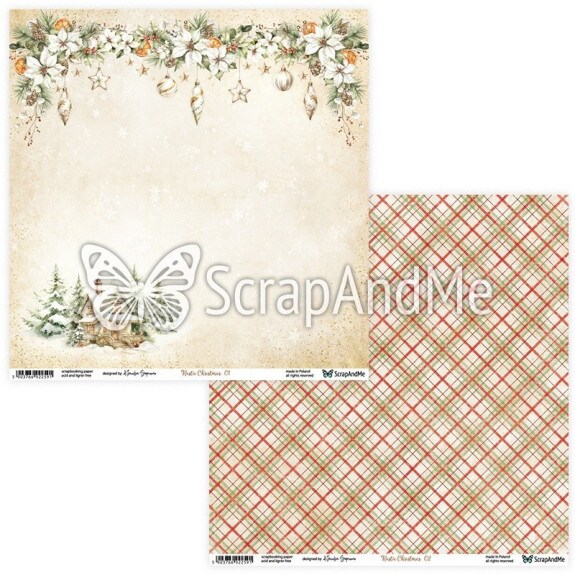 Rustic Christmas 12x12 Scrapbook Paper Pack | ScrapAndMe | Rustic Holiday Cardstock