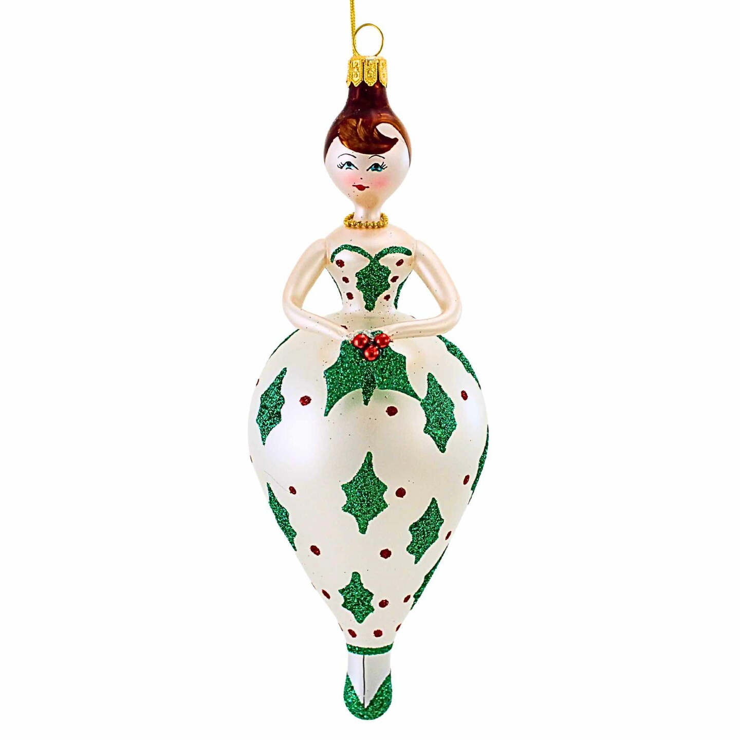Italian Ornaments 7.0 Inch Holly Winterdale Christmas Tree