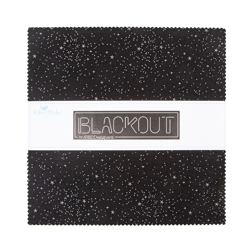 Blackout 10&#x22; Square Pack (Layer Cake / 10&#x22; Stacker) by Riley Blake Designs for Riley Blake (10-16240-42)