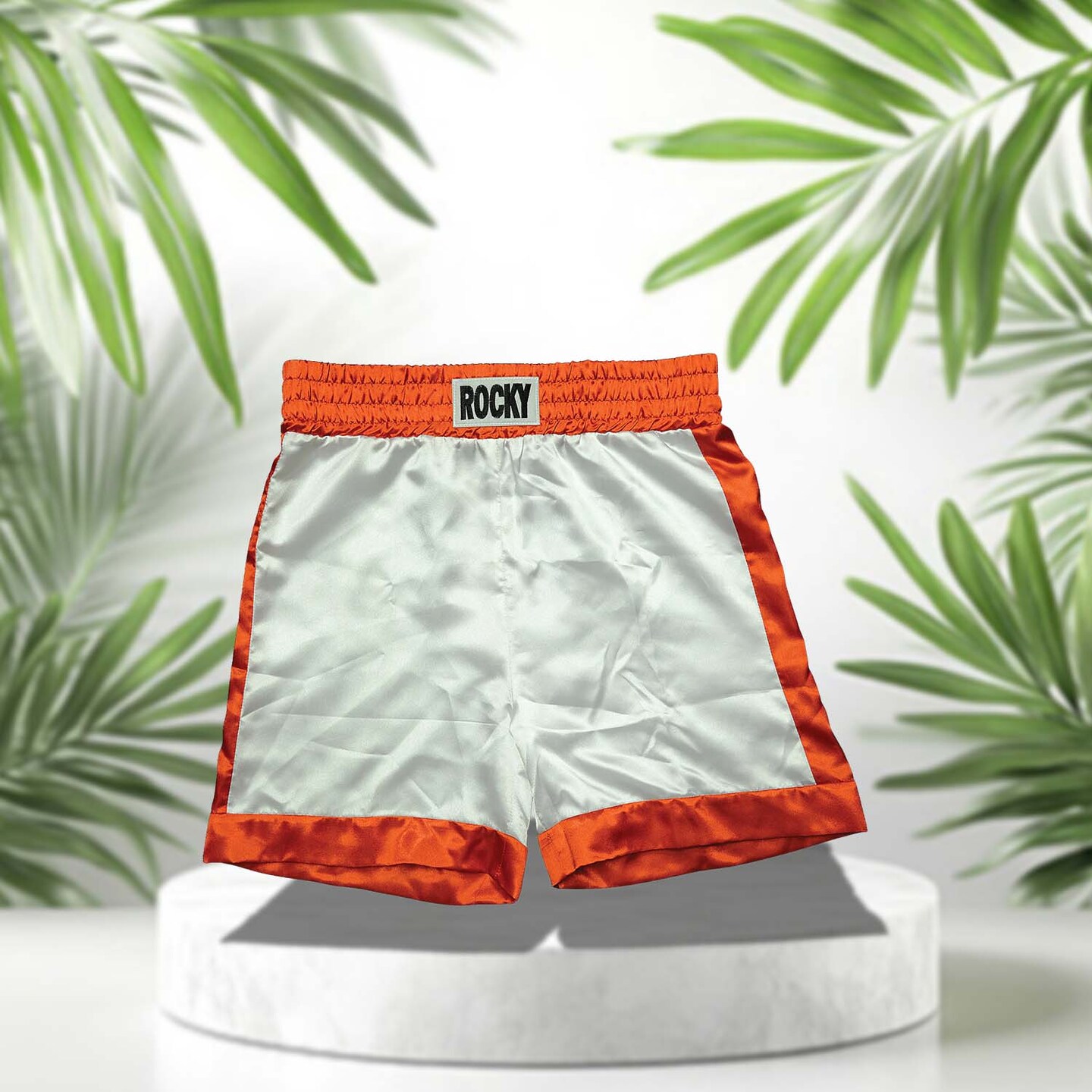 Rocky Balboa Boxing Trunks Costume Adult Standard Satin Replica