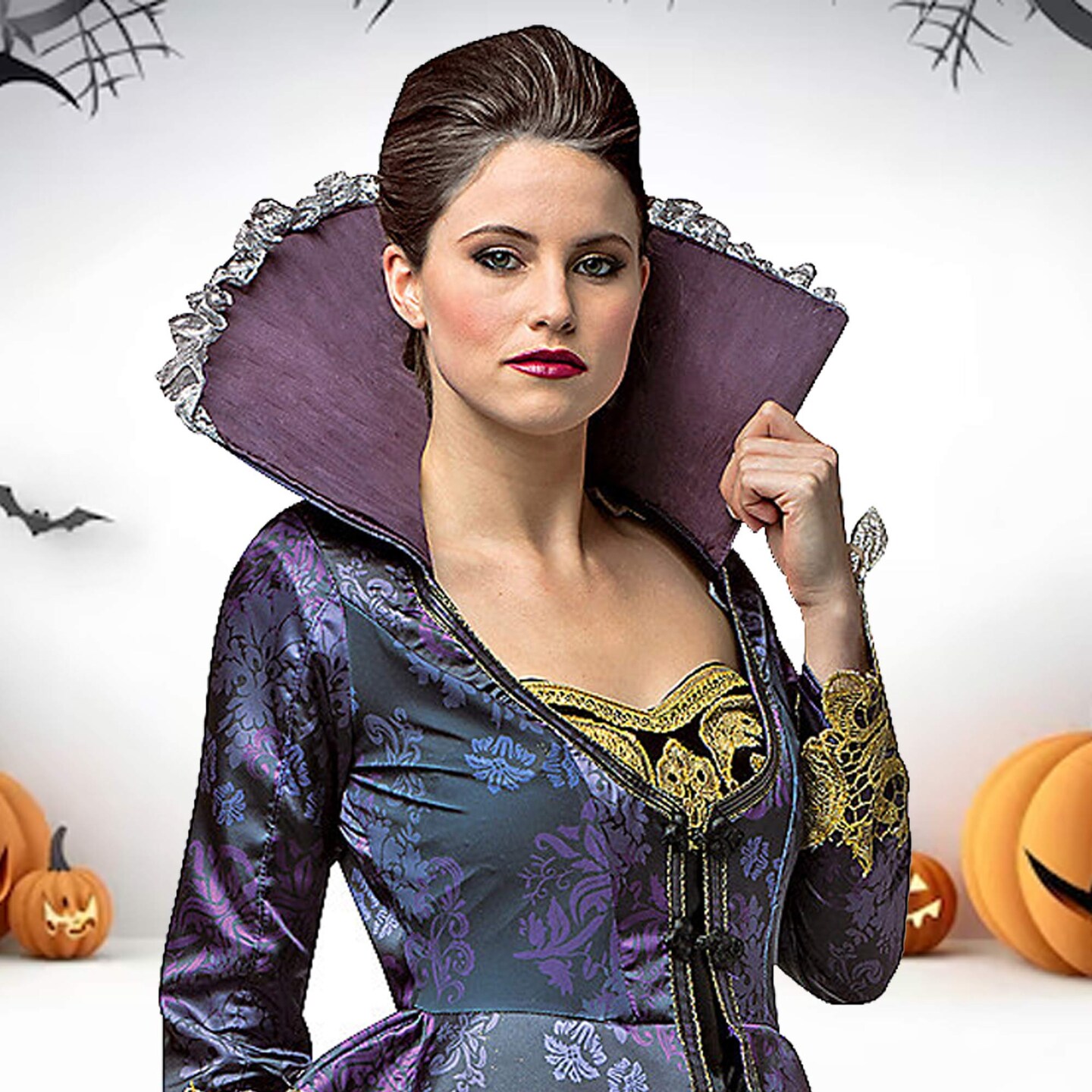 Womens Ouat Evil Queen Costume Once Upon A Time Dress With Spell Book