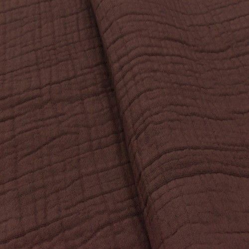 Earth Brown Cracked Double Woven Matelasse Decorating Fabric By the Yard