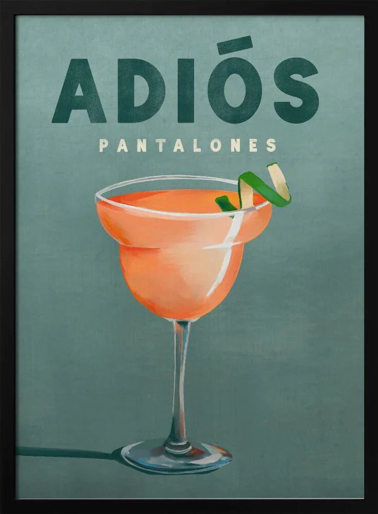 Framed Art Print The Whiskey Ginger 24x36 for Home or Office Decor