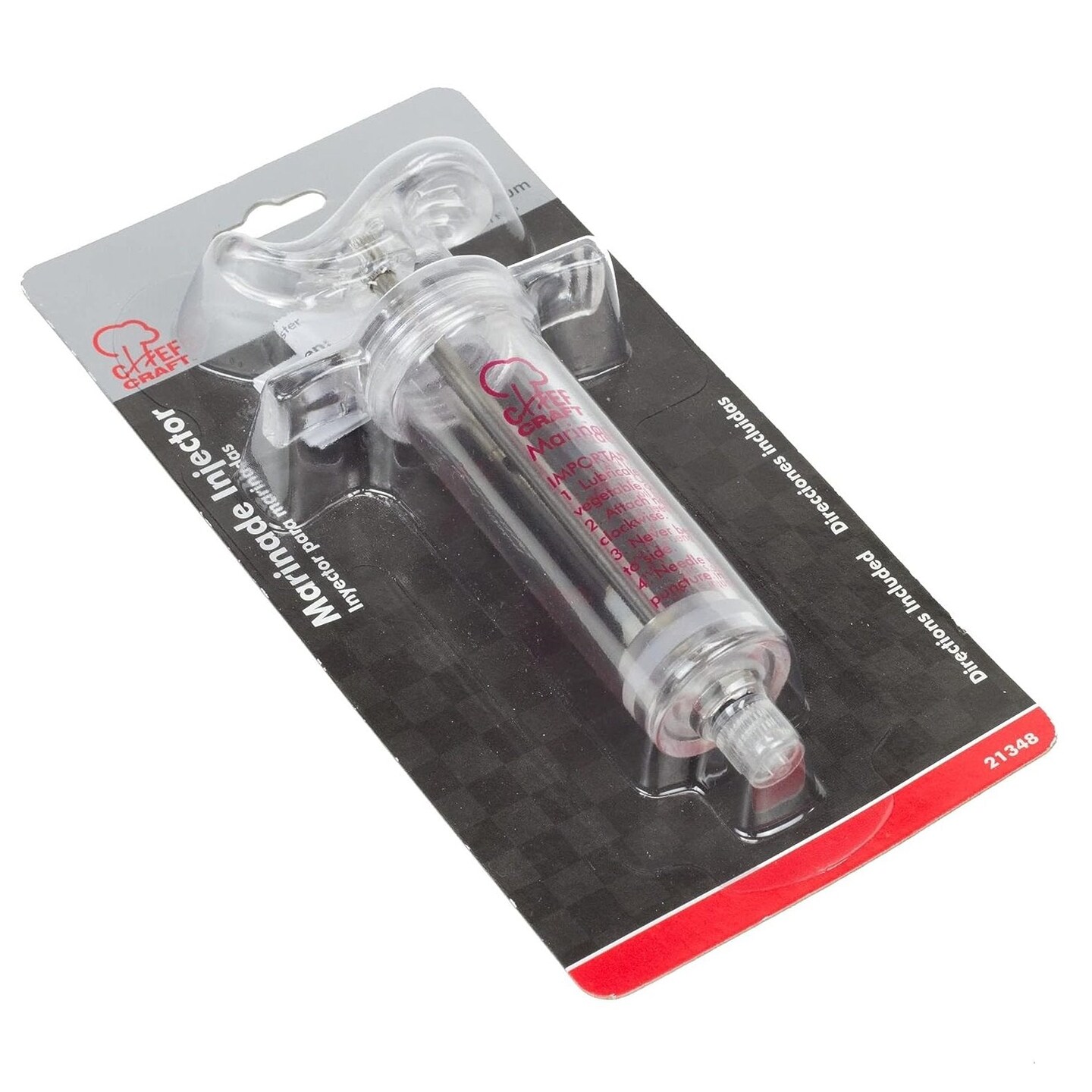 Chef Craft Heavy Duty Meat Marinade Seasoning Flavor Injector, 7-inch (Pack of 2)